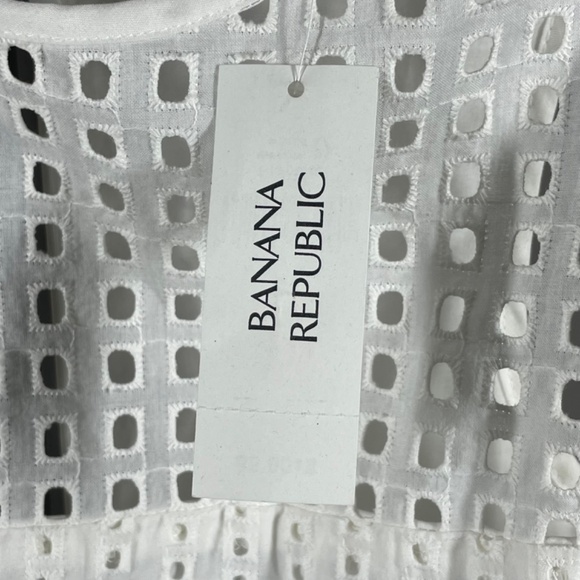 NEW Banana Republic Dress Women 12 white cocktail sheath preppy classic - Picture 5 of 10